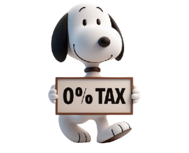 snoopy 0% tax image